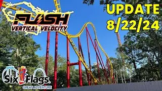 Flash: Vertical Velocity Update 8/22/24! | Six Flags Great Adventure
