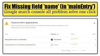 Fix Missing field 