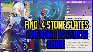 How To Find The 4 Stone Slates || Inazuma Hidden Quest || Genshin Impact