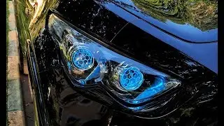 Свет фар Infiniti Fx со светодиодными линзами GTR на чипах Zeus