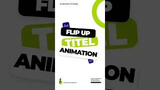 FLIP UP TITLE ANIMATION _  #shorts #motiongraphics #aftereffectstutorials #youtubeshorts