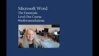 Microsoft Word The Essentials Level 1 - Video 3 File Management