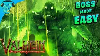 VALHEIM - Easiest Bonemass Kill Strategy EVER! No Armor No Deaths NO HITS! For the Worthy E7