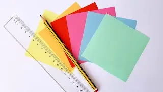 How to cut a square from paper How to make a square from an A4 sheet How to line an A4 sheet into sq