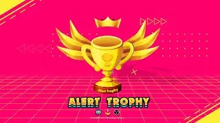 Super Elegant Trophy Animated Alert For Youtube Gaming