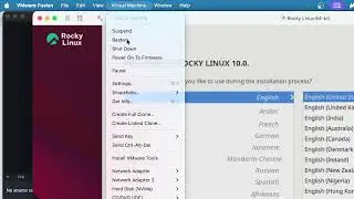 Installing minimum rocky linux 10 in vmware fusion