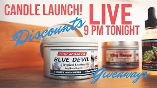*LIVE* 9 PM EST CANDLE LAUNCH giveaways and discounts 8-Bit Beard Co.