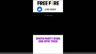 New Emote One Spin Trick 🤯👍 Emote Party Event 