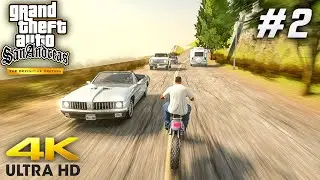 GTA San Andreas Definitive Edition PC Gameplay in Ultra High Graphics | Part 2 in Hindi Dubbed