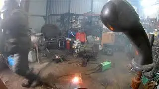 Установил  на военный генератор дизельный мотор