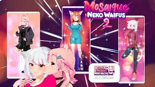 Mosaique Neko Waifus 2/ Загадочная Неку Вайфу 2 - Gameplay [Puzzle + Visual novel + Dating sim]