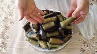 Заморозка баклажанов на зиму и салат из них