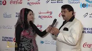 مصاحبه با استاد در دهمین جشنواره هنری تلویزیون آریانا