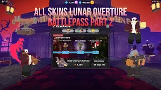 TDS ALL SKINS SHOWCASE Lunar Overture Battlepass part 2 | Tower Defense Simulator