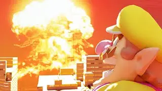 Wario dies in the bombing of Hiroshima while eating spicy curry (Animated)