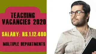 NON TEACHING VACANCIES 2020 | MULTIPLE DEPARTMENTS | SALARY UP TO Rs. 1,12,400 |