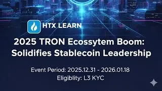 HTX Learn: Hot Tokens Learning Week 4: 2025 TRON Ecosystem Boom — Period : 31 Dec to 18 Jan 2026