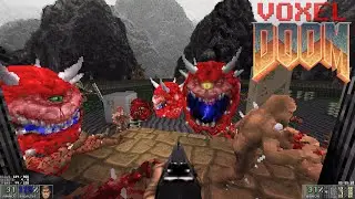 Voxel Doom - Maps Of Chaos Terror Edition: Map01 [V2] remaked as E1M1 | 4K/60
