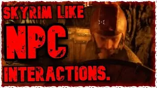 14 MINUTES of SKYRIM LIKE NPC Dark and Darker Interactions.