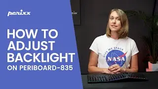 【PERIBOARD-835】How to Adjust the  Backlighting of PB-835 | Perixx