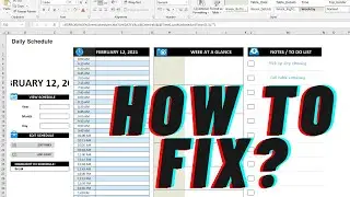 Daily Work Schedule Excel Template (HOW TO FIX)