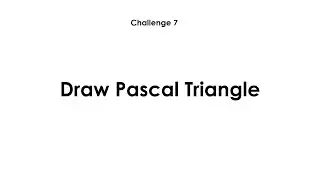 Pascal Triangle | MATLAB | Challenge 7 | MATLAB 100 Challange Series | 2022 | Coding Nation