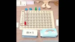 WOODEN MULTIPLICATION BOARD GAME