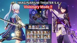 NEW Imaginarium Theater Act 1 - Act 10 Visionary Mode Full Run | Genshin Impact 5.4