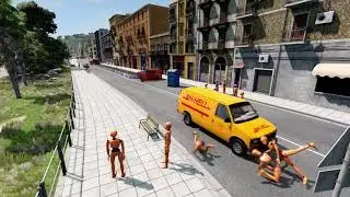 Angry scottish man vs climate activists BeamNG drive