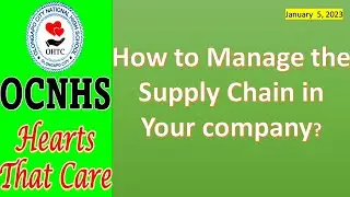 Management of Supply Chain in a company