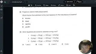 2021 O level Chem P1 Q32