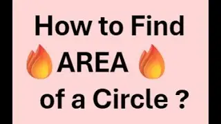 IGCSE Maths - How to find the Area of a Circle (Circles Part 3)