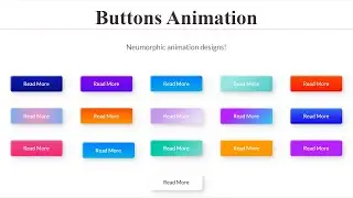 HTML | CSS Buttons Animation Custom Code | Download & Use for FREE