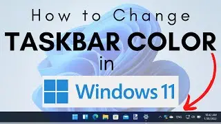 Cool Trick to Change Tasks Bar Color in Windows 11 | Windows Taskbar Color