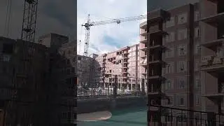 Работа башенного крана