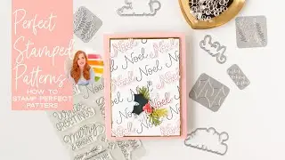 How To Create A Perfect Diagonal Repeated Stamped Pattern