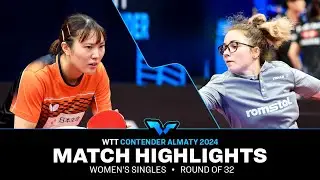Asuka Sasao vs Ioana Singeorzan | WS R32 | WTT Contender Almaty 2024