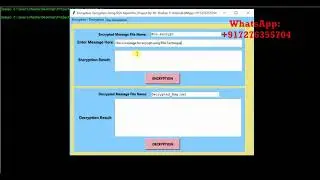 RSA Encryption Decryption Using Python   Message Encryption Using RSA Algorithm