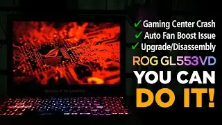 ASUS ROG GL553VD FIX | Fan Issue, Gaming Center Crash, Disassembly