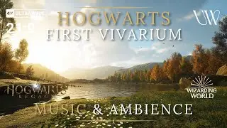 [4K] Forest/First Vivarium Room of Requirement Music & Ambience (21:9 Ultrawide) | Hogwarts Legacy