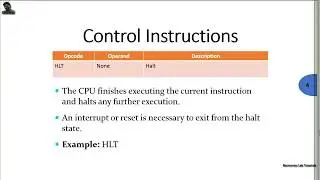 Control Instruction set in 8085/8086 Micro Processor | Electronics Lab Tutorials