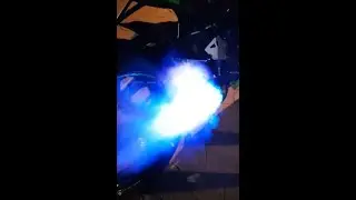 Kawasaki ZX10R - Two Brothers exhaust (pops and bangs with flame!!!)