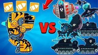 TANK ATLAS and BIG BULLET VS ALL BOSSES in Hills of Steel. Tank Boss Battle