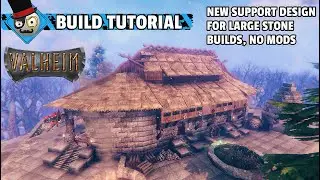 Valheim - How to Build a Viking Castle - New Support Design for Large Stone Builds (No Mods)