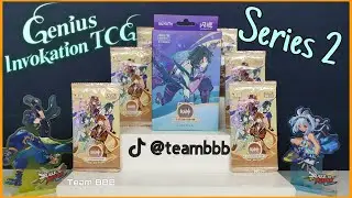 GENSHIN IMPACT GENIUS INVOKATION TCG SERIES 2! Unboxing trading cards and Xiao starter pack
