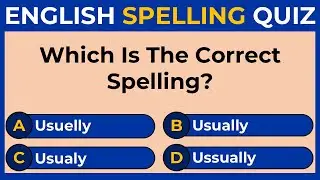 Spelling Quiz | Commonly Misspelled Words | CAN YOU PASS THE TEST?