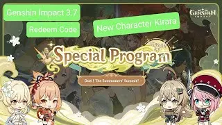 Genshin Impact 3.7 Redeem Code + New Character (Kirara)