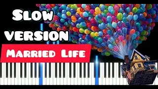 Married Life - Slow version + Sheet Music