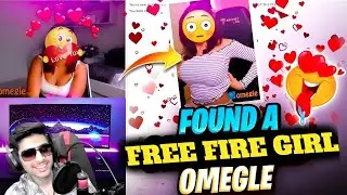 I Meet FreFire🥰 Girl 💃In Real Life | Cute Girl Caughted #omegle #freefire