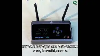 wireless microphone can be frequency adjusted. 